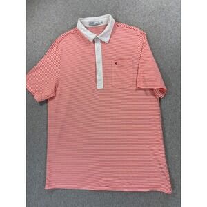 Criquet PLAYERS Organic Cotton Short‎ Sleeve Polo Shirt (Men's XL) Orange